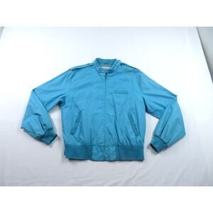 Campus Casual Blue Jacket Sz L Members Only Style 1980s